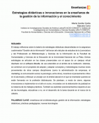 Estrategias didácticas e innovaciones en la enseñanza de la gestión de la información y el conocimiento [Separata]